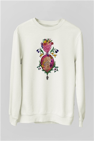 Doğum uzmanı Beyaz Unisex Sweatshirt