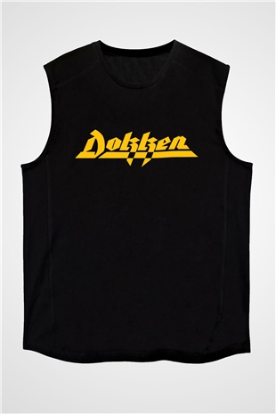 Dokken Siyah Unisex Kolsuz Tişört
