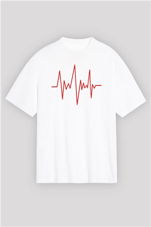 Doktor Beyaz Unisex Oversize Tişört T-Shirt