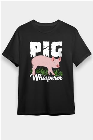 Domuz Siyah Unisex Tişört T-Shirt - TişörtFabrikası
