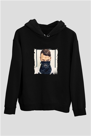 Don Diablo Baskılı Unisex Siyah Hoodie