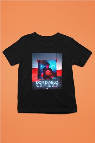 Don Diablo Siyah Unisex Çocuk Tişört