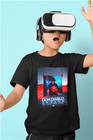 Don Diablo Siyah Unisex Çocuk Tişört