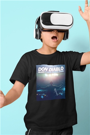 Don Diablo Siyah Unisex Çocuk Tişört