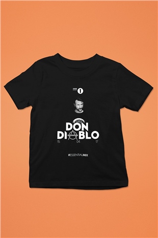 Don Diablo Siyah Unisex Çocuk Tişört