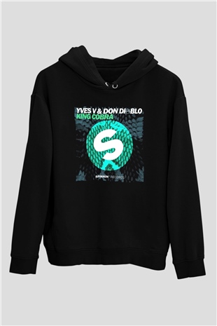 Don Diablo Siyah Unisex Hoodie