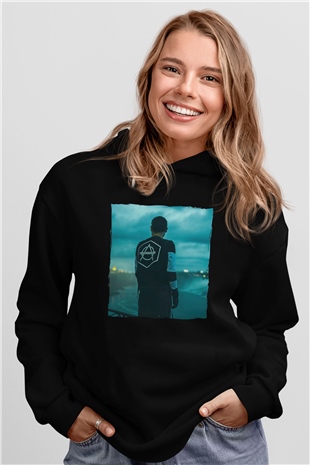 Don Diablo Siyah Unisex Kapüşonlu Sweatshirt