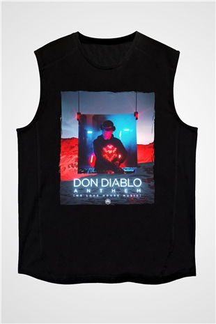 Don Diablo Siyah Unisex Kolsuz Tişört
