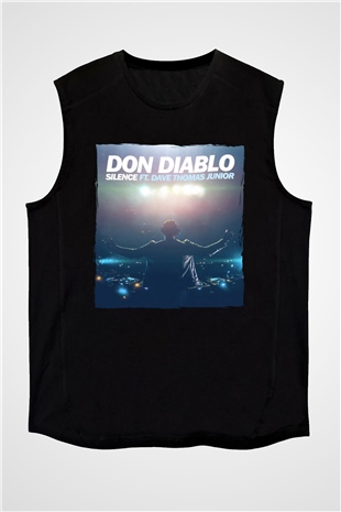 Don Diablo Siyah Unisex Kolsuz Tişört