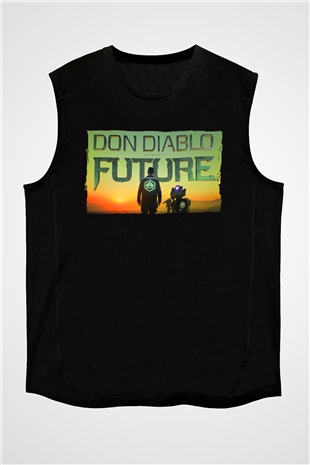 Don Diablo Siyah Unisex Kolsuz Tişört