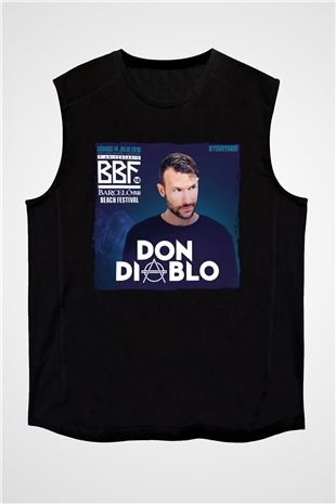 Don Diablo Siyah Unisex Kolsuz Tişört
