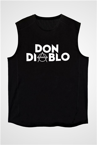 Don Diablo Siyah Unisex Kolsuz Tişört