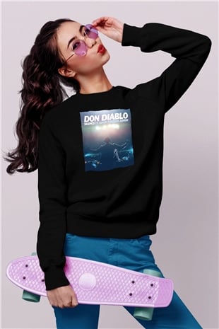 Don Diablo Siyah Unisex Sweatshirt