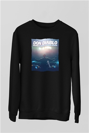 Don Diablo Siyah Unisex Sweatshirt