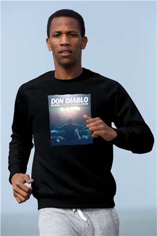 Don Diablo Siyah Unisex Sweatshirt