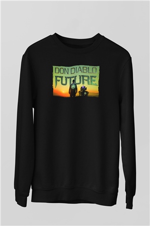 Don Diablo Siyah Unisex Sweatshirt