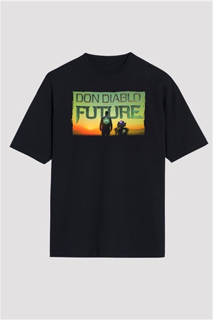 Don Diablo Siyah Oversize Tişört Oversize T-shirt - TişörtFabrikası