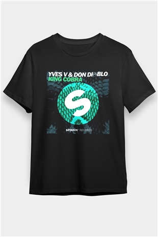 Don Diablo Siyah Unisex Tişört T-Shirt - TişörtFabrikası