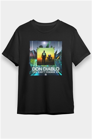 Don Diablo Siyah Unisex Tişört T-Shirt - TişörtFabrikası