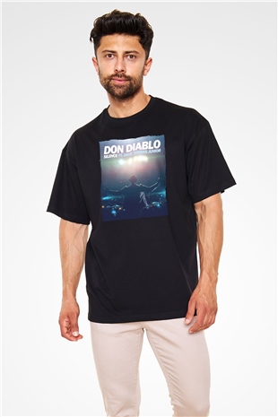 Don Diablo Siyah Oversize Tişört Oversize T-shirt - TişörtFabrikası