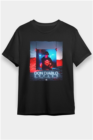 Don Diablo Siyah Unisex Tişört T-Shirt - TişörtFabrikası