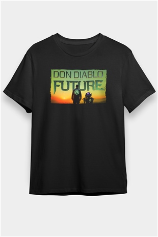 Don Diablo Siyah Unisex Tişört T-Shirt - TişörtFabrikası
