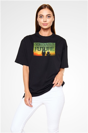 Don Diablo Siyah Oversize Tişört Oversize T-shirt - TişörtFabrikası