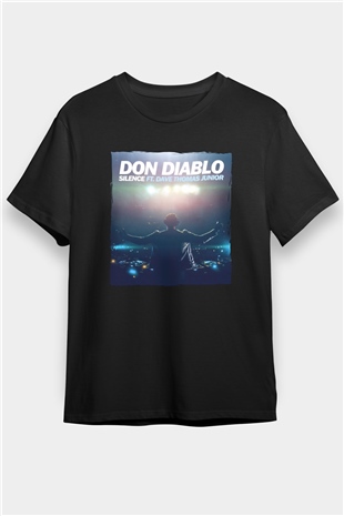 Don Diablo Siyah Unisex Tişört T-Shirt - TişörtFabrikası