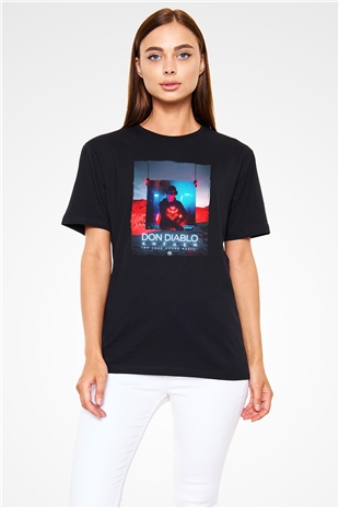 Don Diablo Siyah Unisex Tişört T-Shirt - TişörtFabrikası