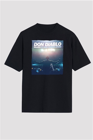 Don Diablo Siyah Oversize Tişört Oversize T-shirt - TişörtFabrikası