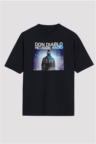 Don Diablo Siyah Oversize Tişört Oversize T-shirt - TişörtFabrikası