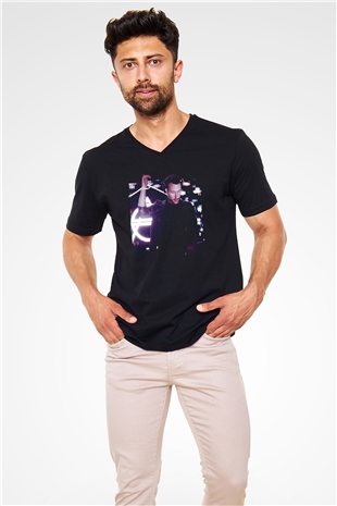 Don Diablo Siyah Unisex V Yaka Tişört