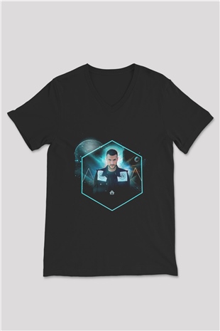 Don Diablo Siyah Unisex V Yaka Tişört