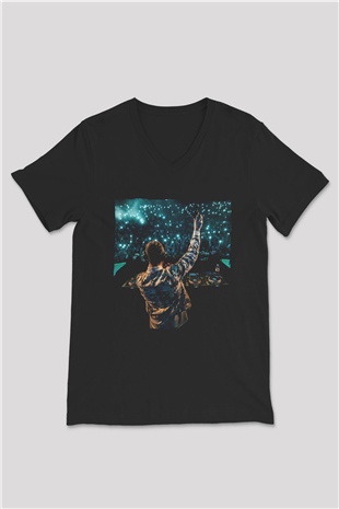 Don Diablo Siyah Unisex V Yaka Tişört