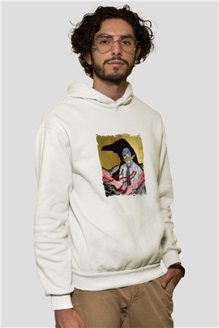 Don DiabloBaskılı Beyaz Hoodie