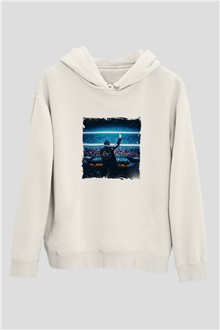 Don DiabloBaskılı Beyaz Hoodie