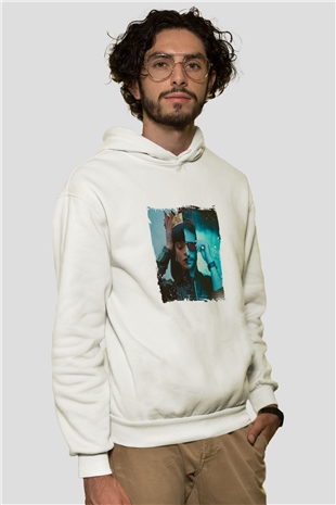 Don DiabloBaskılı Beyaz Hoodie