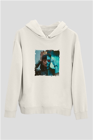 Don DiabloBaskılı Beyaz Hoodie