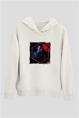 Don DiabloBaskılı Beyaz Hoodie