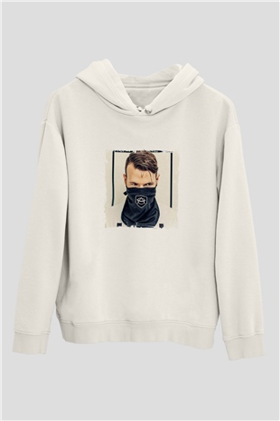Don DiabloBaskılı Beyaz Hoodie