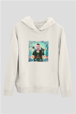 Don DiabloBaskılı Beyaz Hoodie
