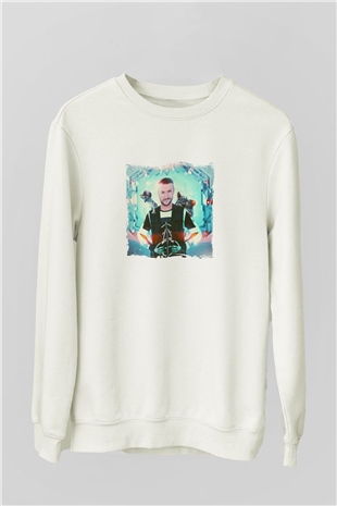 Don DiabloBaskılı Beyaz Sweatshirt