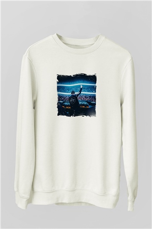 Don DiabloBaskılı Beyaz Sweatshirt