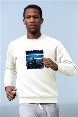 Don DiabloBaskılı Beyaz Sweatshirt