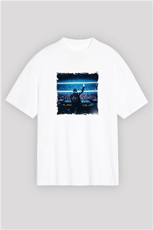 Don DiabloBaskılı Beyaz Oversize Tişört