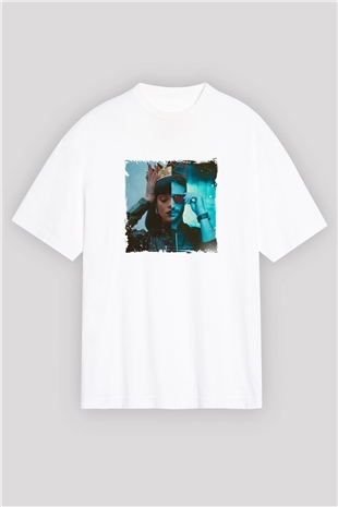 Don DiabloBaskılı Beyaz Oversize Tişört