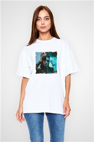 Don DiabloBaskılı Beyaz Oversize Tişört