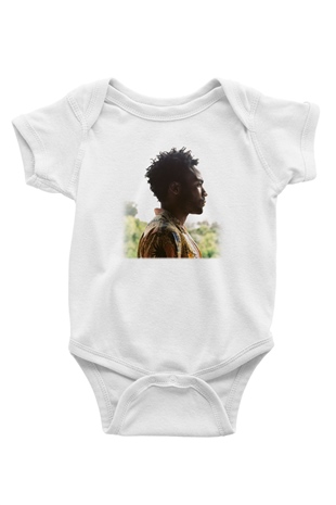Donald Glover Baskılı Beyaz Unisex Bebek Body - Zıbın