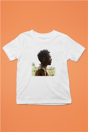 Donald Glover Baskılı Beyaz Unisex Çocuk Tişört