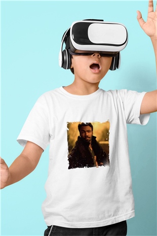Donald Glover Baskılı Unisex Beyaz Çocuk Tişört